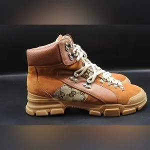 Gucci | Shoes | Original Journey Gg Leather Trekking Boots 